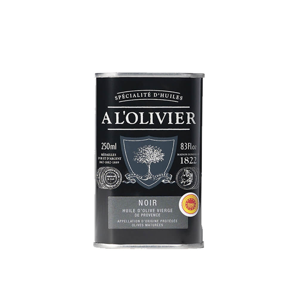 A L'Olivier Black Fruity Noir D'Olive Oil 250ml Tin
